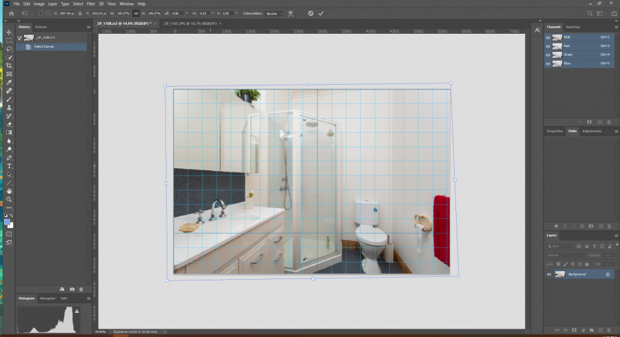 Verticals In Real Estate Photography_fixing in Photoshop