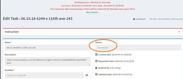 How to define task status: Pending, Assigned, Processing, Checking and Done?