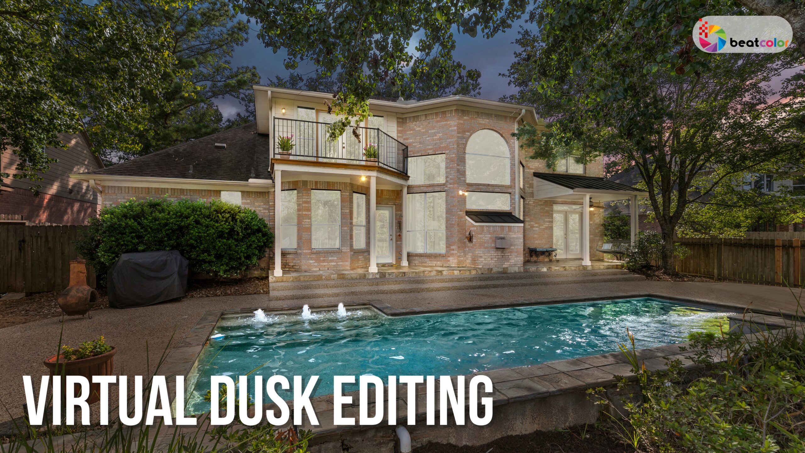 virtual dusk - real sstate photo editing