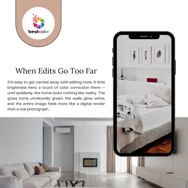 Real estate photo editing mistakes