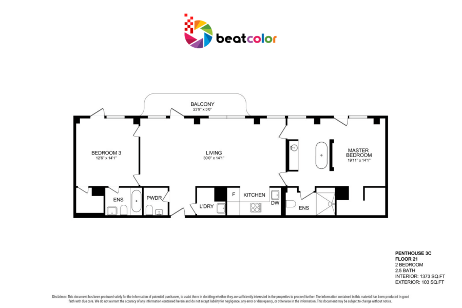  Floor Plan Handled by BeatColor
