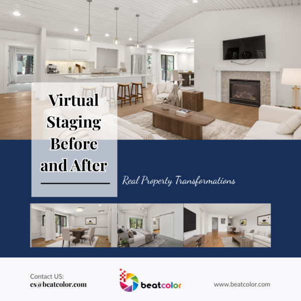 Virtual Staging Before and After: Real Property Transformations