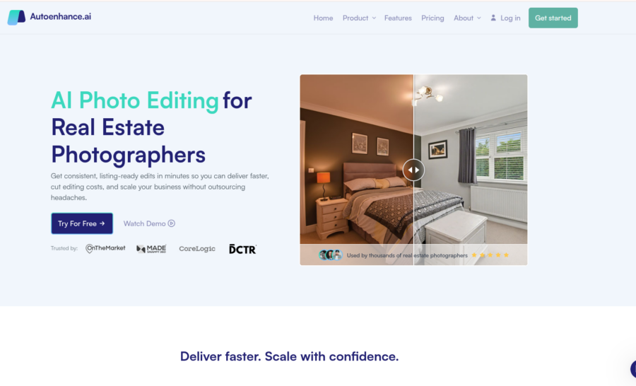 AI real estate photo editing