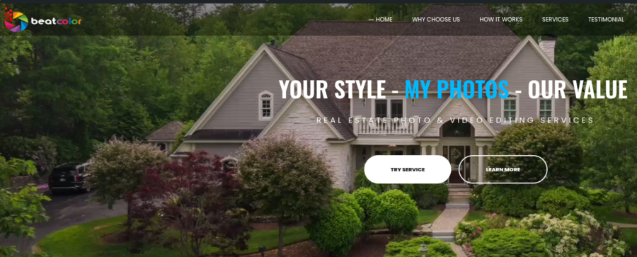 Real estate photo editing company